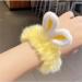 8-Piece Rabbit Ears Plush Hair Ties | Fluffy Elastic Hair Bands for Women & Girls | Perfect Christmas Hair Accessories - Buy Online on GoSupps.com