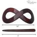 Parcelona French Infinity Brown Tortoise Shell Hair Slider Barrette Clip with Stick for Fine Hair Women & Girls - Buy Online on GoSupps.com