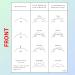 1 PC Lash Mapping Chart for Eyelash Extension Training - Beginner Practice Lash Map Kit | Curl & Diameter Sheet for Lash Supplies - LEES A.M - Buy Online on GoSupps.com