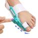 Bunion Corrector for Men & Women | Big Toe Separator for Pain Relief | Orthopedic Toe Straightener with Anti-Slip Heel Strap - Blue - Buy Online on GoSupps.com