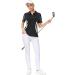 JACK SMITH Women's Golf Polo Shirt | Short Sleeve Dry Fit Tennis Shirt with Zipper | Activewear Polo | Black - Size Medium - Buy Online on GoSupps.com