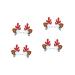minkissy 4 Pairs Christmas antler hair barrettes for girls hair accessories for hair accessory for girls reindeer cosplay costume antlers headdress reindeer cosplay clip Xmas Hair Clip