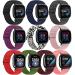 TumpCez Elastic Band Compatiable with Fitbit Versa 4/Sense 2/Versa 3/Sense for Women Men 10 Pack Solo Loop Stretchy Nylon Adjustable Sport Replacement Strap for Fitbit Versa 4/Versa 3/Sense 2/Sense Black+Indigo+Gray+WhiteLeopard+PinkSand+Purple+Pink+China