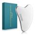 Gua Sha Facial Tools Stainless Steel Scraping Massage Tool for Face Stainless Steel Gua Sha Tool with Travel Pouch- by FUANKANG Silver Heart