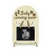 Nbead's sonogram picture frame footprints and handprints Pattern pregnancy Announcement picture frame as of 18x12.5cm Daulted pregnancy photo frame for first time mothers gifts baby comes soon