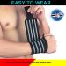 Professional Grade Wrist Wraps 2 Pack - Support Braces for Powerlifting Strength Training Bodybuilding & Crossfit - Unisex Black & Gray - Buy Online on GoSupps.com