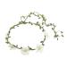 Didiseaon bridal hair accessories daisy garland flower crowns fairy crowns for women flower headband leaf crowns for women headband for women Straw artificial flower bride decorations