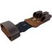Full Grain Leather Three-Finger Archery Glove - Handmade by Hide & Drink in Bourbon Brown - Buy Online on GoSupps.com