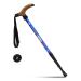 Kry Bergstock / hiking stick T-shaped handle retractable made of aviation aluminum alloy adjustable telescopic pole shock absorption sky blue