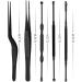 6pcs/set Stainless Steel LED Ear Wax Pickers - Black Earpick Wax Remover Curette Spoon Cleaner Tool - Buy Online on GoSupps.com