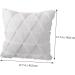 Zerodeko Pillow Sofa Decorate Plush White White 45X45X5CM - Buy Online on GoSupps.com