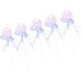 Qyebavge 5pcs Cupcake Toppers Glittering Cute Ribbon Bow Design Cake Decoration for Birthday Wedding Party - Buy Online on GoSupps.com