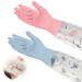 50cm Waterproof Rubber Cleaning Gloves with Long Cuff - 2 Pair Set, Style 6 - Buy Online on GoSupps.com
