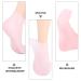 Moisturizing Gel Booties & Spa Socks - Hydrating Foot Cream for Dry Feet | Silicone Gel Stockings (35x7x1cm) in Rose - Buy Online on GoSupps.com