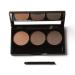 Eybrow powder durable 3 colors eyebrow pallet eyebrow powder eyes make-up weld-resistant eyebrow powder for wax (#1)