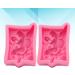 2pcs Candle D Ice Fairy Molds Pink Baking Flower Cream Mousse Gadget Chocolate Home DIY Creative Silicone Decorating Fondant Tool for Pudding Cake - Buy Online on GoSupps.com