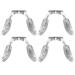 Healeeved 4 pieces silicone U-shaped glasses nose pads glasses bracket saddlesteg anti-slip nasal pieces plug-in air chamber for glasses 2.5x2.1cm