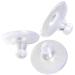 Silicone Earring Backs Clear Rubber Earring Backs Earring Safety Back Stopper Clutch Ear Locking with Pad (Pack of 100)