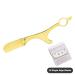 Ergonomic Gold Razors with 25 Blades - Premium Shaving Knife for Beard Body Eyebrow & Moustache Removal | International Shipping Available - Buy Online on GoSupps.com