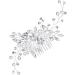 FRCOLOR Wedding Hair Comb Pearl Rhinestone Crystal Bridal Headpiece Hair Clip Barrette Wedding Hair Accessories for Women - Buy Online on GoSupps.com