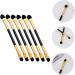 FOMIYES 100 Pcs Double Ended Eyeshadow Brush Eye Shadow Makeup Brush Small Eyeshadow Brush Eyeshadow Makeup Brush Precision Eyeshadow Brush Eye Makeup Brush Eyeshadow Brush for Women 12.50X0.50X0.50CMx5pcs Goldenx5pcs - Buy Online on GoSupps.com