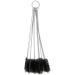 Nylon Bottle Tube Nozzle Cleaning Brush Pipe Cleaner Glasses Straw Cleaning Brush With Hook Set Of 10 Black Fine Craftsmanship Dexterous and professional - Buy Online on GoSupps.com