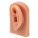 3D Silicone Ear Model for Piercing Practice - Dark Skin Color | Soft Ear Display for Earrings & Acupuncture Tools (Left) - Buy Online on GoSupps.com