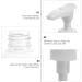 PRETYZOOM 4pcs 100ml Empty Pump Bottle Dispenser Set - Refillable Clear Lotion & Shampoo Dispenser - White - Buy Online on GoSupps.com
