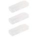 Bassulouda 3 Pieces Double Storage Box Men Shaver Case Shaver Accessories Transparent Holder Storage Art Fabric Case