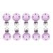 Hitopin pacifier clip 10 pieces pacifier clips pacifier clip wood pacifier clips set pacifier closures holder pacifier chains accessories for DIY tinkering (purple)