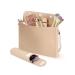 Drawzone            Silicone Makeup Bag with Travel Makeup Brush Holder  Trendy Cosmetic Bag for Women  Soft Portable Travel Toiletry Bag  Suitable for Toiletries Brushes and Makeup Tools Khaki