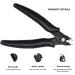Wire Cutters 2pcs Side Cutters Cable Cutters Precision Flush Cutters Wire Strippers Electrical Snips Electrical with Soft Grip for Jewelry Craft DIY Black - Buy Online on GoSupps.com