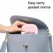 Larimar Compact Mirror with 1X/10X Magnification, Dimmable Brightness, USB Rechargeable - Baby Pink - Buy Online on GoSupps.com