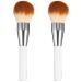 FRCOLOR 2pcs Makeup Brush Foundation Brush Eyeshadow Face Makeup Applicator Brush Face Makeup Loose Brush Mix Eye Shadow Brush Artificial Fiber White 18.5x4.5cmx2pcs Whitex2pcs