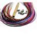 Vivid Grizzly & Solid Feather Assortment with Beads - Set of 7-10 - Buy Online on GoSupps.com