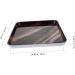Alipis 1pc Kitchen Trays Fast Plates Plate Storage Dessert Vanity Pattern Restaurant Organizer Home Marble 30X21.5X1.8CM White - Buy Online on GoSupps.com