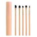 Menyiyds Eyeliner brush set 5 eyeshadow brush portable make-up brush set professional for eyeliner eyebrows eyeshadow controller lips fiber-make-up brush sets (champagne)