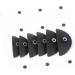 FRCOLOR 12 pcs Seal Shadow Crease Silicon Draw Practical Stamp Lazy Makeup Tool Black Eyes - Buy Online on GoSupps.com