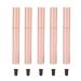 ANKROYU 5PCS Empty Mascara Tubes with Eyelash Wand DIY Refillable Eyelash Cream Container Rose Gold Metal Shell Mascara Eyelash Cream Container