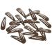 HAARallerliebst Small Hair Clips (20 Pcs) - Brown 3.9cm with White Storage Box | Perfect for International Shipping - Buy Online on GoSupps.com