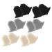 Beaupretty 6 Pairs Forefoot Half Size Pad Wear-Resistant Heel Liners Metatarsal Sleeve Forefoot Pads Insoles for Heels Forefoot Cushion Pads for Women Miss Front Feet Sponge Sole Pad