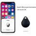 Airtag Keyring Case - 4-Piece Black Leather Holder for Apple AirTag Tracker | GPS Locator Protection & Accessories - Buy Online on GoSupps.com