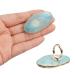 SUKPSY 2 Pcs Resin Stone Nail Art Palettes with Adjustable Finger Rings - Color Mixing Plate for Eyelash Extension & Nail Art (Pink & Blue) - Buy Online on GoSupps.com