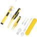 FRCOLOR 2pcs Ear Wax Removal Kit with LED | Ear Cleaning Tool Set | Yellow | 14x2x2cm - Buy Online on GoSupps.com