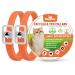 Cat Repellent Treatment Adjustable Cat Repellent Collars Natural Protection Repellent Collar for Cats Water Resistant Repellent Collar for Cats Small-Medium-Large Orange 2pack