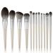 12 Makeup Brush Set Full Set Of Wooden Handle Loose Powder Brush Beauty Tools(1 D) 1 D