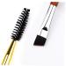Double Ended Wood Handle Eyebrow Brush & Comb - Professional Makeup Tool for Perfect Eyebrows | International Shipping Available - Buy Online on GoSupps.com