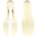 Skyllc 80cm Light Golden Straight Wig - Anime Cosplay Costume Wig for Ladies - Buy Online on GoSupps.com