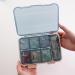 Weekly Pill Organizer | 7-Day Medicine Planner & Supplement Box | Vitamin & Fish Oil Storage (Dark Brown) - International Shipping Available - Buy Online on GoSupps.com
