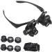 Headband Magnifier 10X 15X 20X 25X LED Head Magnifier Light Glasses Watchmaker Jewelry Optical Lens Glass Loupe Magnifying Glass - Buy Online on GoSupps.com